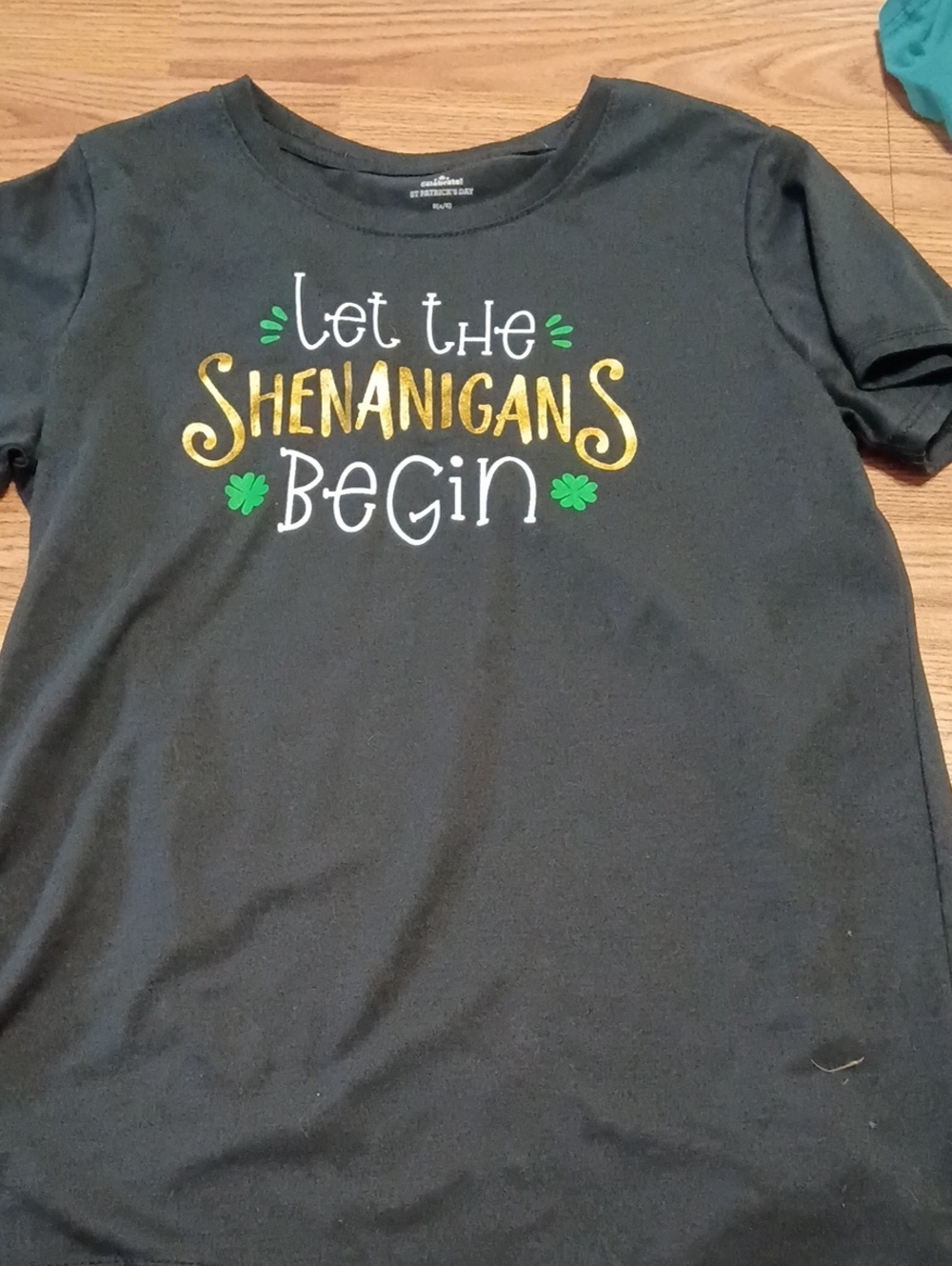 Kids' Black 'Let The Shenanigans Begin' Graphic Tee